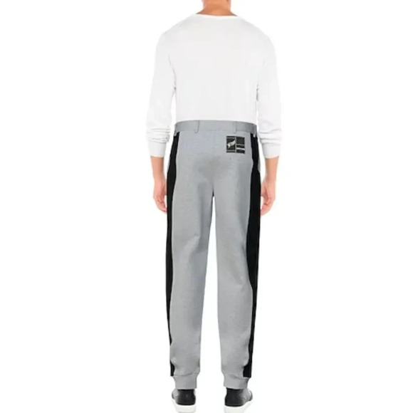 Roberto Cavalli Sport Jogger Pants Pant Striped Gray Black New Mens Size Large - Picture 3 of 14